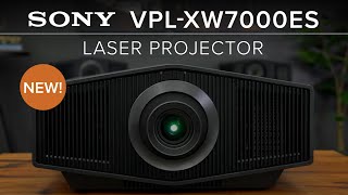 Sony VPLXW7000ES  Bright Immersive Home Theater Entertainment from a Native 4K Laser Projector [upl. by Raeann904]