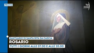 quotRosario dal Santuario di Santa Rita da Casciaquot  Tutti i giorni ore 7 e ore 20 su Tv2000 [upl. by Burrell308]