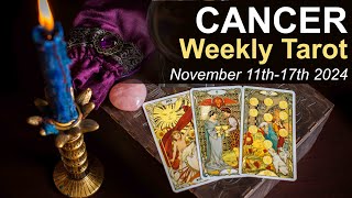 CANCER WEEKLY TAROT READING quotONE FINAL CHANCEquot November 11th to 17th 2024 weeklytarotreading [upl. by Rex774]