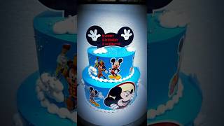 2 Tair Cake Mickey Mouse 🐭 Theme Cake Decorating Ideas Boys 🍰🔪😋🥀 trending cake shorts short [upl. by Samuela]