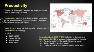 AP Human Geography  Development  Chapter 9 Key Issue 1 [upl. by Braeunig]