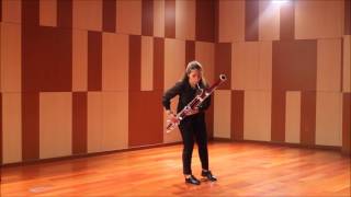 Allemande  Partita para fagot solo BWV 1013 JSBach  Bassoon [upl. by Elyagiba837]