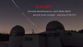 LIVEStream Partielle Mondfinsternis  partial lunar eclipse [upl. by Nomolas530]