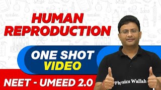 HUMAN REPRODUCTION in 1 Shot  All Theory amp PYQs  NEET Crash Course  UMEED 20 [upl. by Neleag738]