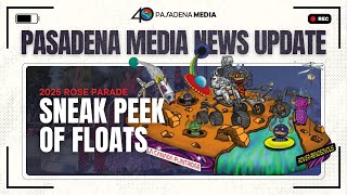 PMN  2025 Rose Parade Floats First Sneak Peak [upl. by Cassella]