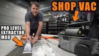 CONVERT A SHOP VAC TO A PROFESSIONAL EXTRACTOR [upl. by Enelam]