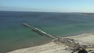 Abriss der Maritim Seebrücke in Timmendorfer Strand [upl. by Bogoch]