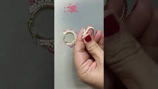 Arracadas con florecitas en Miyuki quieren tutorial Deja una 🌸 en comentarios handmademiyukidiy [upl. by Baiel]