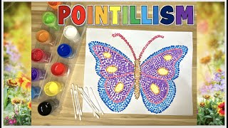 Pointillism Painting Technique for Beginners  ART FOR KIDS [upl. by Ocsic]