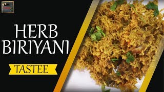 Herb Biriyani  ஹெர்பல் பிரியாணி  Recipe  Tastee [upl. by Vlada258]