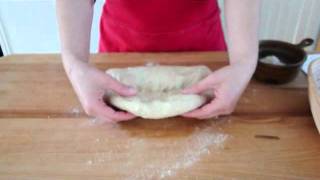 Shaping a batard or torpedo shaped loaf of bread [upl. by Hilaire]