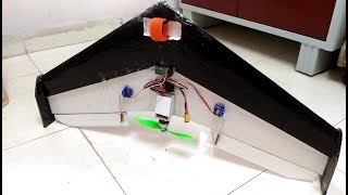 How to make RC Airplane flying wing overview [upl. by Acinorehs]