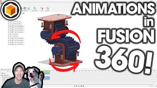 Getting Started with Fusion 360 Part 7  Creating ANIMATIONS [upl. by Elocaj768]