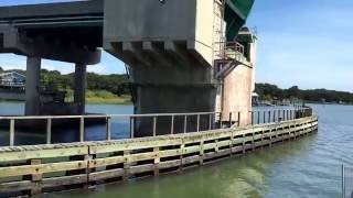 Transiting Crescent Beach Bridge on the Intracoastal Waterway [upl. by Nawat]