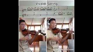 Vivaldi Spring violin duet [upl. by Ahsatsan]