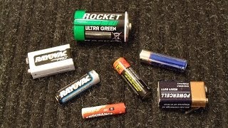 How To Test Standard AA AAA D C and 9V Batteries with a Multimeter [upl. by Mueller524]