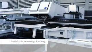 TRUMPF TruMatic 6000 with SheetMaster Laser amp Punch Combo [upl. by Aicatsal]