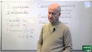 07 Statistiques Seconde  Définitions population variable caractère qualitatif quantitatif [upl. by Namref]