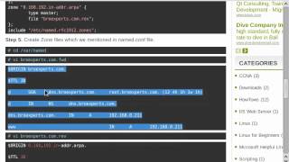 Linux DNS BIND Configuration on Centos 62 [upl. by Nasar]