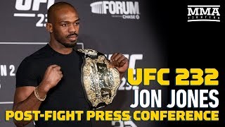 UFC 232 Jon Jones PostFight Press Conference  MMA Fighting [upl. by Atinrev]