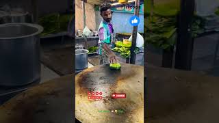 South Indian Style Chicken Parantha Made in Banana Leaves foodie ttifoodie streetfood [upl. by Si]