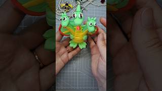 Cute clay dragon🐉diy clay modeling plasticine dragon art handmade [upl. by Elleron]