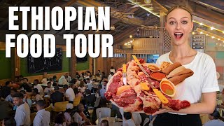 We ate RAW MEAT in ETHIOPIA Addis Ababa [upl. by Donnell57]