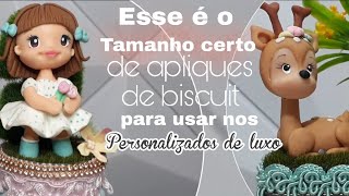 Qual o tamanho ideal dos apliques de biscuit para os personalizados de luxo [upl. by Lanita759]