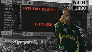 Shoaib Akhtar fastest ball 1613 KMPH ｜World Record in the history of cricket [upl. by Ym]