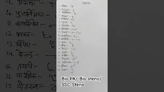 Shorthand Outlines hindishorthandoutline shorthanddictation shorthandoutlines hindistenoclasses [upl. by Enahpets]
