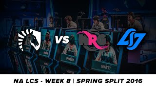 Liquid LoL  Week 8  NA LCS Highlights  CLG amp NRG [upl. by Macswan]