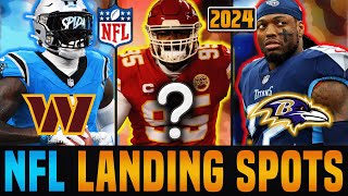 2024 NFL Free Agency  Best Landing Spots [upl. by Ahsatan]