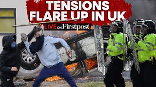 UK Violence LIVE Tensions Escalate in Plymouth During Antiimmigration Protests Belfast on Fire [upl. by Ycak]