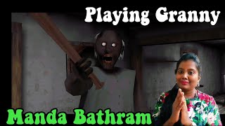 Playing Granny Horror Game  Anis Tamil Lifestyle [upl. by Yrol]