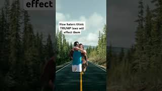 Haters reaction to new trump laws trump election fyp shorts memes jokes [upl. by Ydahs907]