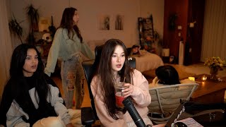 MIYOUNG PRANKS FUSLIE amp VALKYRAE AFTER HAUNTED HOUSE [upl. by Ingold]