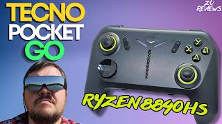 Tecno Pocket Go First Look A Ryzen 8840HS Handheld  AR Glasses [upl. by Ynnel]