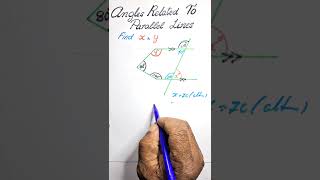 Angle Related To Parallel Lines maths mathematics shorts [upl. by Eca]