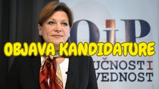 Karolina Vidović Krišto najavila kandidaturu za predsjednicu [upl. by Deidre703]