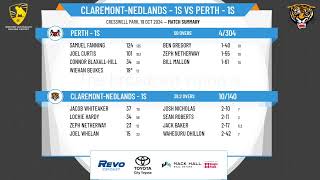 ClaremontNedlands  1s v Perth  1s [upl. by Beka948]