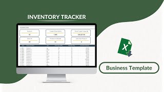 Inventory Tracker Excel Template [upl. by Jeremias]