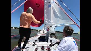 J24 nationals 2022 day 1 race 4 full race video [upl. by Nyraf]