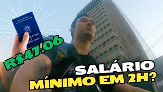 1 dia de trabalho de um SALÁRIO MÍNIMO em 2h  Delivery Ifood Bike [upl. by Eidnim]