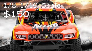 Amazon 150 110 Scale LAEGENDARY RC Cars Speed Test Tear Down 4x4 Nitro Short Course RC Truck [upl. by Aicitan]