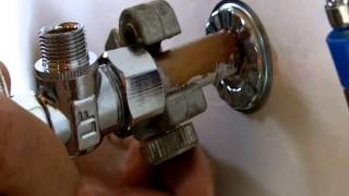 How to Install a Water Shut off Valve for Beginners [upl. by Ogata512]