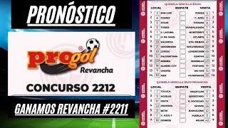 Progol 2212 Análisis Completo Pronóstico Quiniela Sencilla y 5 Dobles GANAMOS REVANCHA 2211¡ [upl. by Aleahpar]