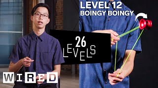 26 Levels of YoYo Tricks Easy to Complex  WIRED [upl. by Rojas310]