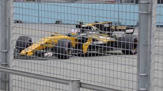 After Jolyon Palmer lost break spin off at T13  2017 Singapore Grand Prix [upl. by Cilla]