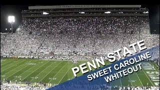 Penn State Sweet Caroline Whiteout version Oct 21 2017 [upl. by Bartel803]