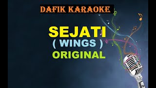 Sejati Karaoke Wings  Original Key Malaysia [upl. by Anohr]